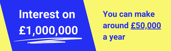 How much interest can you make on £1 million